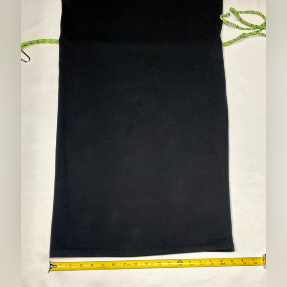 Zara Black MIDI DRESS with belt turtleneck fleece inside Trafaluc collection - Picture 12 of 14